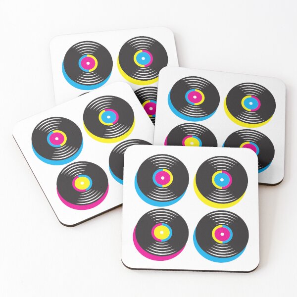 Item preview, Process Color records - cmyk - cyan, magenta, yellow, black designed and sold by SirenSeventyOne.