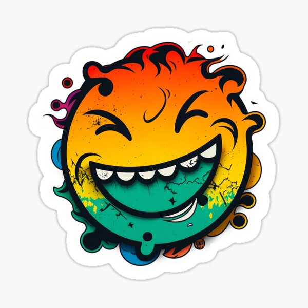 Shoppernation 2 cm Fancy Smiley Design Mobile Sticker Emoji