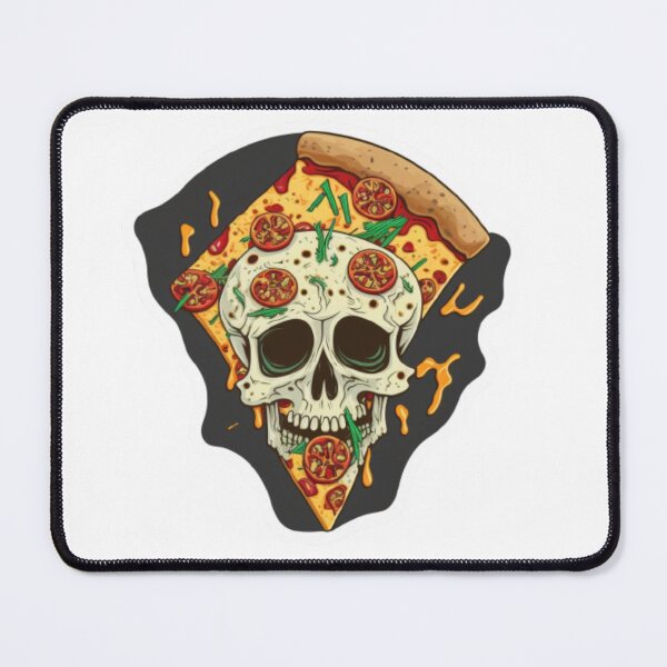 Item preview, pizza skull stickers designed and sold by Dragsma ⭐⭐⭐⭐⭐.