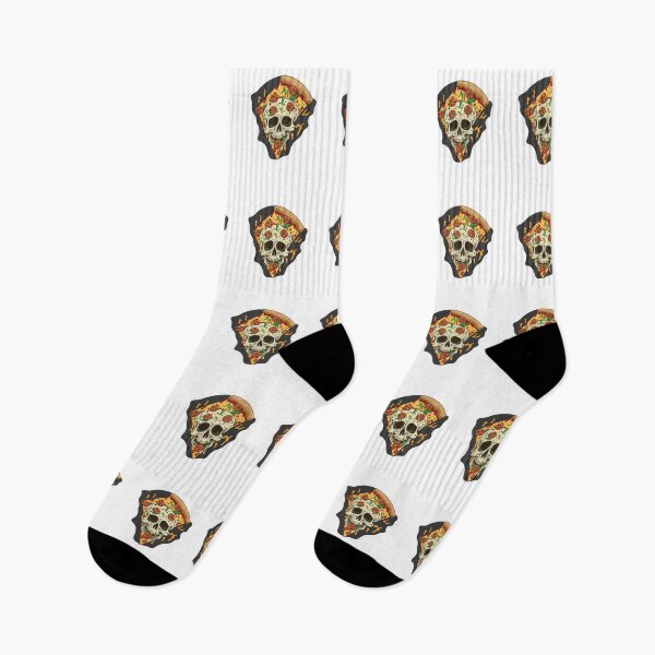 Item preview, pizza skull stickers designed and sold by Dragsma ⭐⭐⭐⭐⭐.