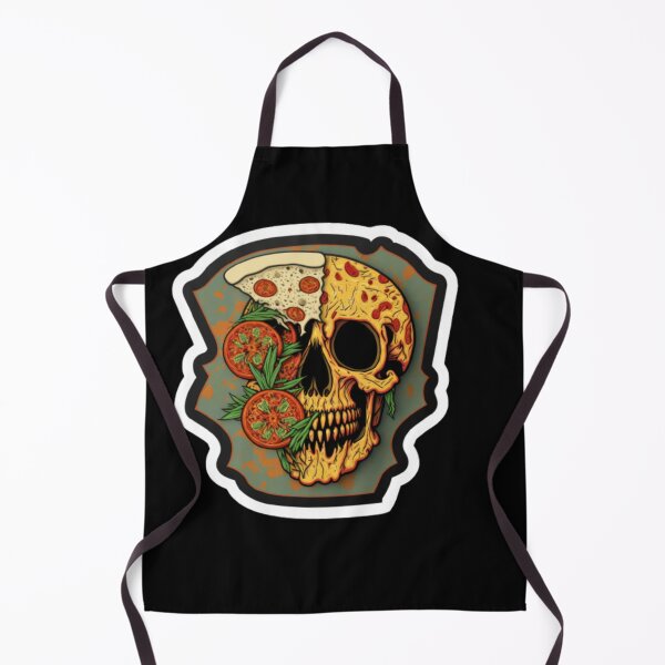 Item preview, pizza skull stickers designed and sold by Dragsma ⭐⭐⭐⭐⭐.