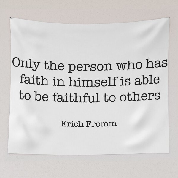Item preview, Erich Fromm Quote designed and sold by CamoQuotes.