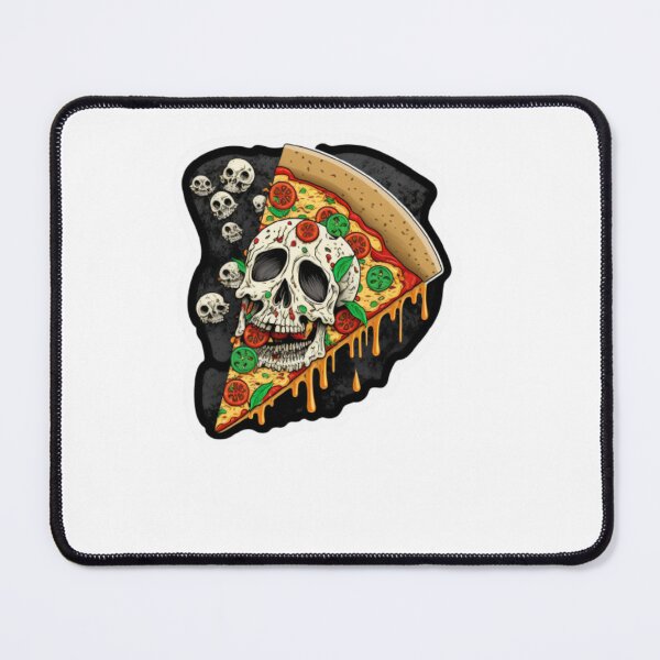Item preview, pizza skull stickers designed and sold by Dragsma ⭐⭐⭐⭐⭐.