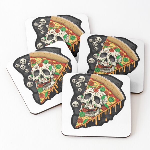 Item preview, pizza skull stickers designed and sold by Dragsma ⭐⭐⭐⭐⭐.