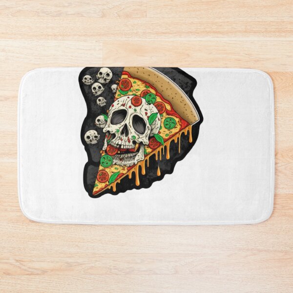 Item preview, pizza skull stickers designed and sold by Dragsma ⭐⭐⭐⭐⭐.