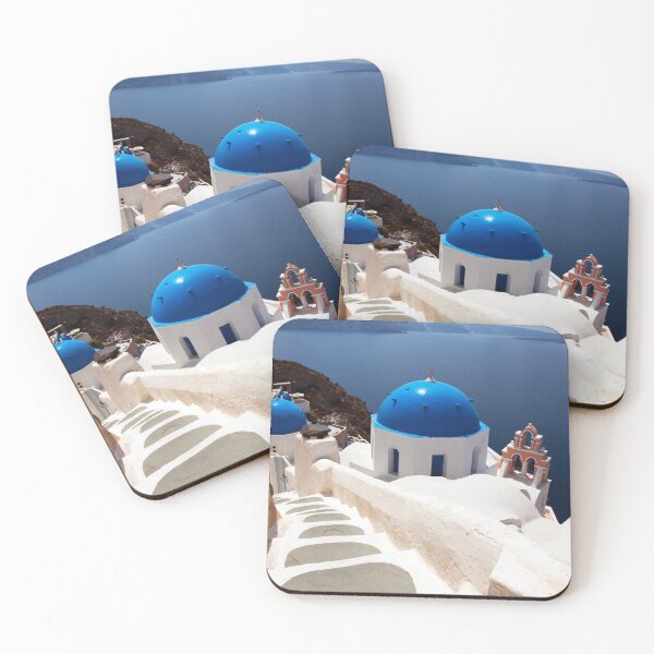Item preview, Iconic Santorini Blue Domed Church designed and sold by Paul Thompson Photography.