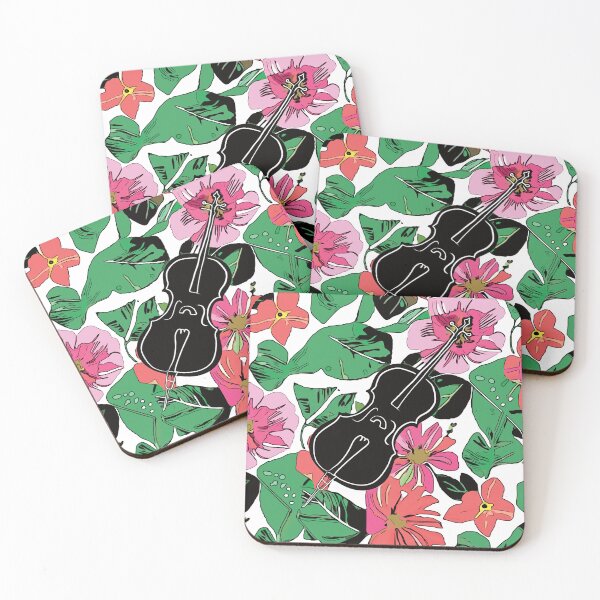 Item preview, Cello with floral background designed and sold by piesdesignart.