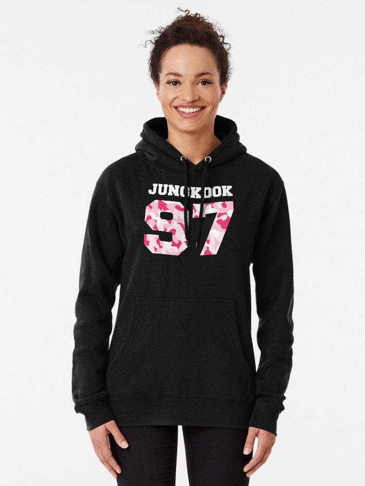 jungkook pink hoodie