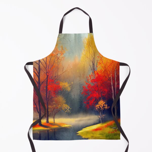 Item preview, Colorful Autumn Landscape Watercolor 25 designed and sold by Red Witch Art.