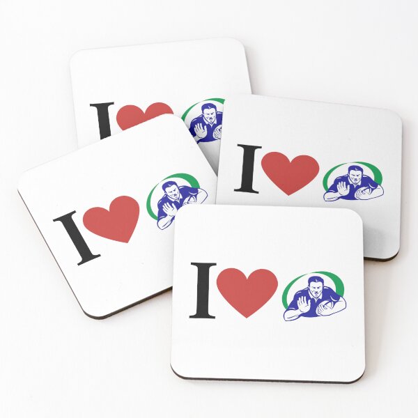 Item preview, I Love Rugby      designed and sold by shawrei488.