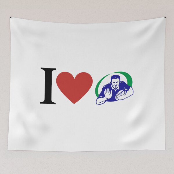 Item preview, I Love Rugby      designed and sold by shawrei488.