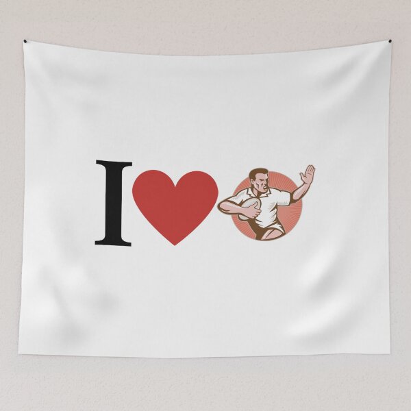 Item preview, I Love Rugby     designed and sold by shawrei488.