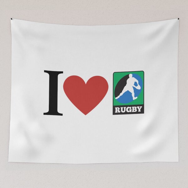 Item preview, I Love Rugby    designed and sold by shawrei488.