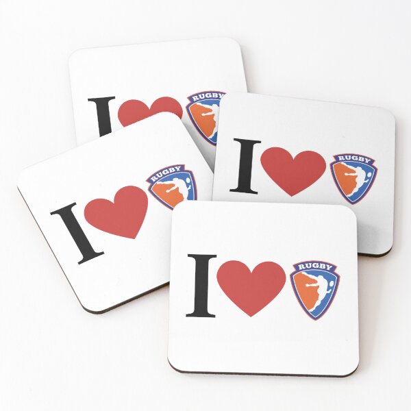 Item preview, I Love Rugby  Sticker  designed and sold by shawrei488.