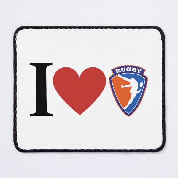 Item preview, I Love Rugby Sticker designed and sold by shawrei488.