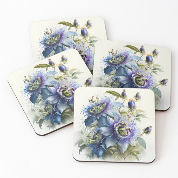Item preview, Blue Passion Flower  designed and sold by Vanover Designs.