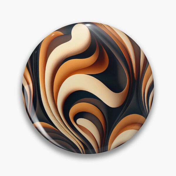 Item preview, Crafty Dynamic Fluid Art Deco Pattern Digital Painting designed and sold by CodeAndColors.