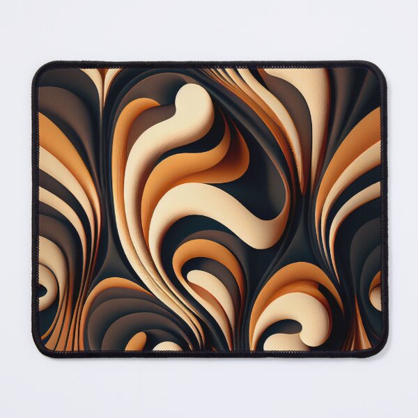 Item preview, Crafty Dynamic Fluid Art Deco Pattern Digital Painting designed and sold by CodeAndColors.