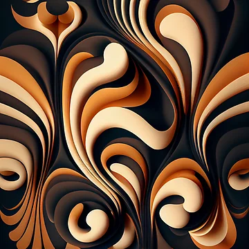 Vorschaubild zum Design Crafty Dynamic Fluid Art Deco Pattern Digital Painting von CodeAndColors