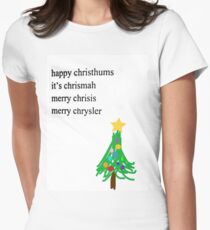 MERRY CHRYSLER Women's Fitted T-Shirt