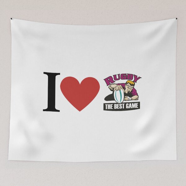 Item preview, I Love Rugby Best Logo  designed and sold by shawrei488.