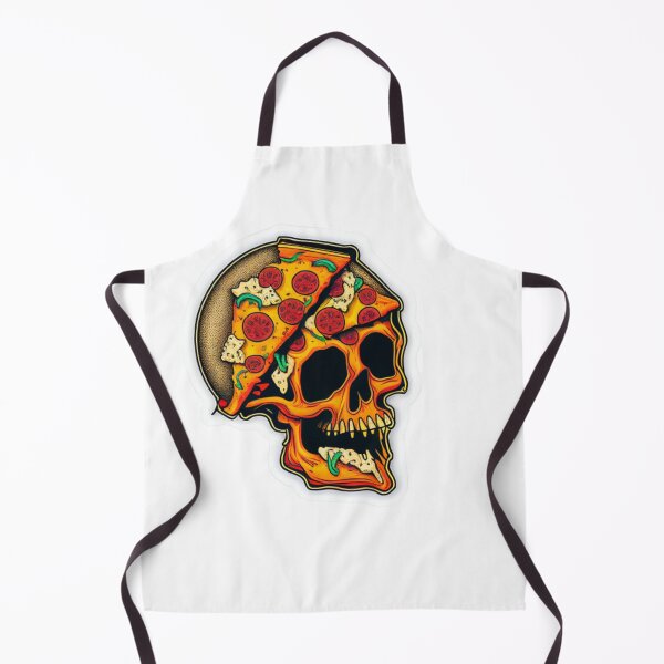 Item preview, pizza skull stickers designed and sold by Dragsma ⭐⭐⭐⭐⭐.