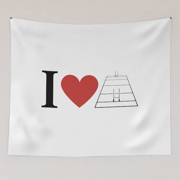 Item preview, I Love Rugby Ground  designed and sold by shawrei488.
