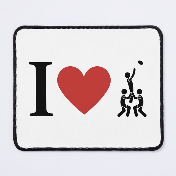 Item preview, I Love Rugby Lineouts designed and sold by shawrei488.
