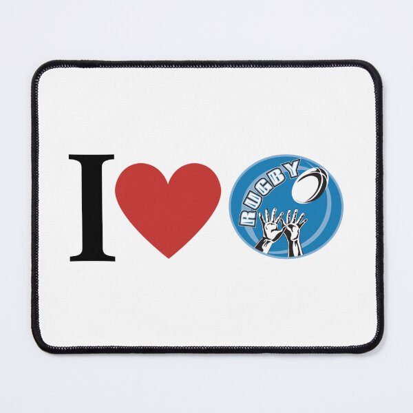 Item preview, I Love Rugby Logo designed and sold by shawrei488.