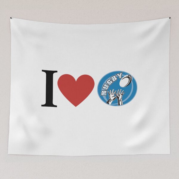 Item preview, I Love Rugby Logo  designed and sold by shawrei488.