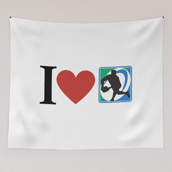 Item preview, I Love Rugby Simple    designed and sold by shawrei488.