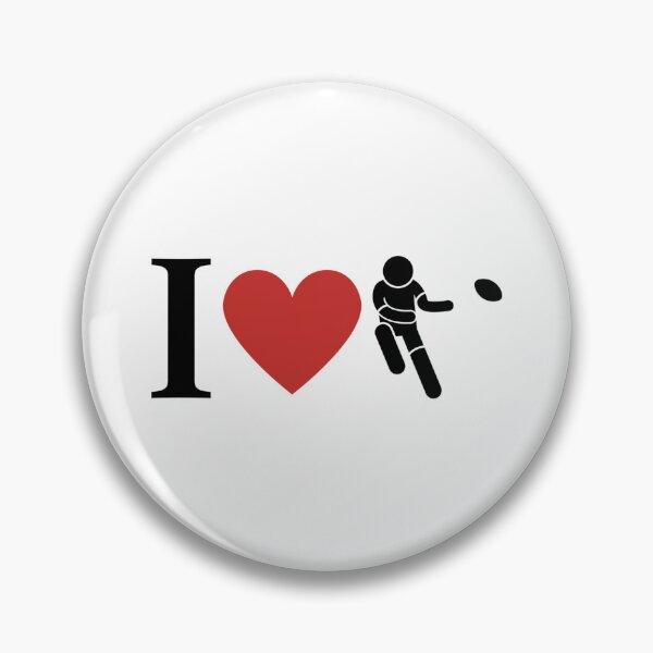 Item preview, I Love Rugby Simple   designed and sold by shawrei488.