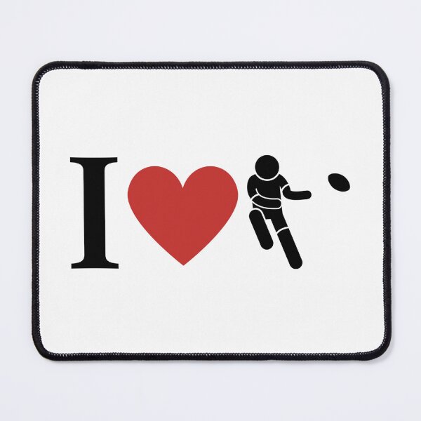 Item preview, I Love Rugby Simple designed and sold by shawrei488.