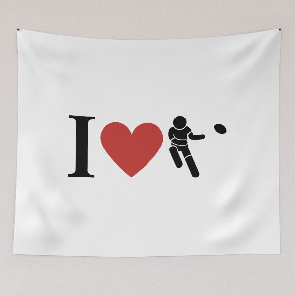 Item preview, I Love Rugby Simple   designed and sold by shawrei488.