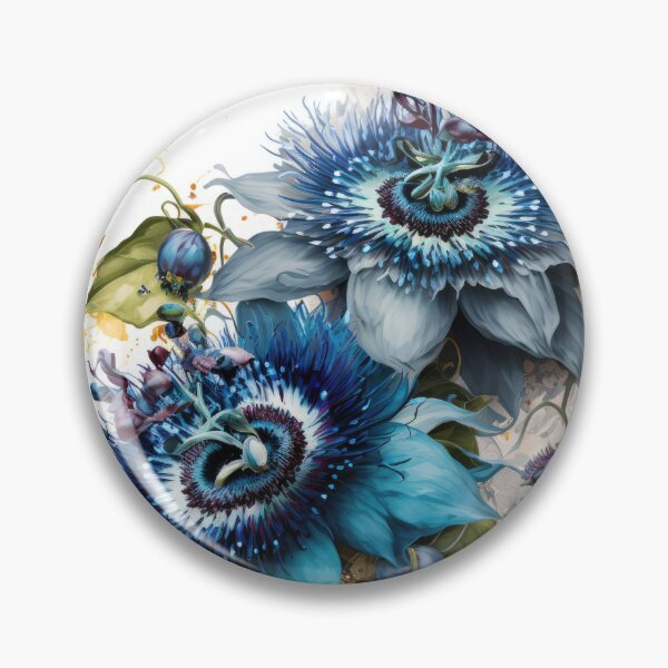 Item preview, Blue Passion Flower  designed and sold by Vanover Designs.
