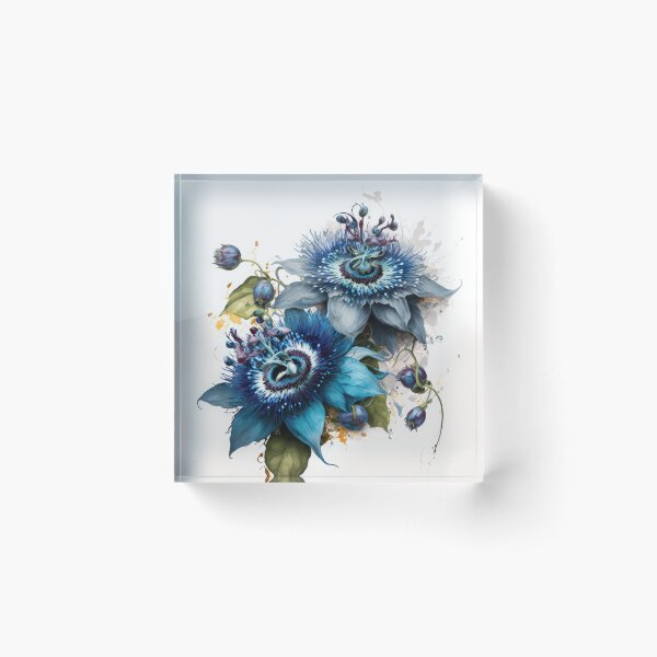 Item preview, Blue Passion Flower  designed and sold by Vanover Designs.