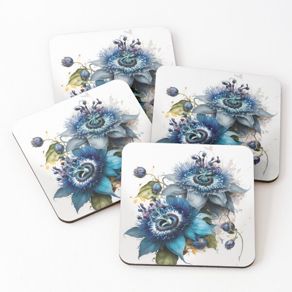 Item preview, Blue Passion Flower  designed and sold by Vanover Designs.