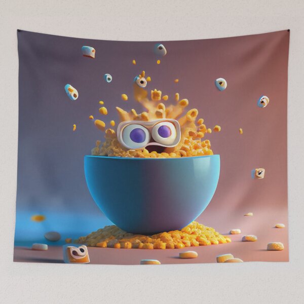 Item preview, Cereal Surprise Digital Painting designed and sold by CodeAndColors.