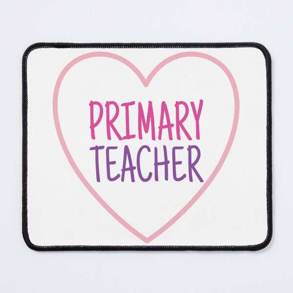 Item preview, Primary Teacher heart outline designed and sold by Think4Prints.
