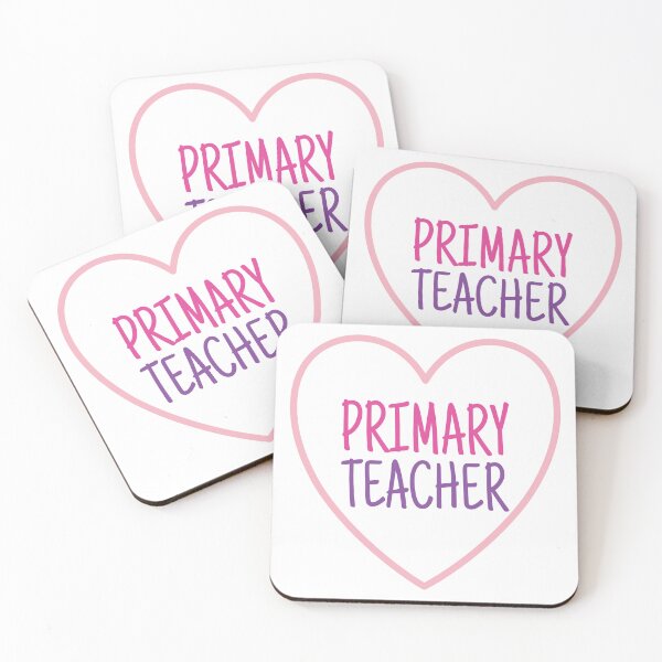Item preview, Primary Teacher heart outline designed and sold by Think4Prints.