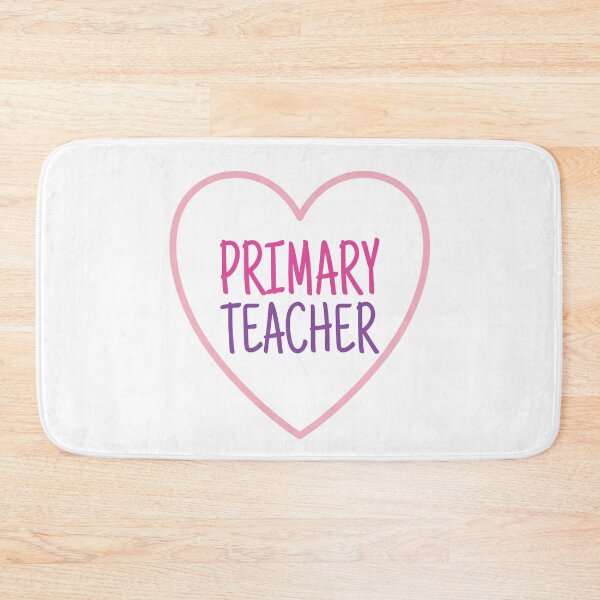 Item preview, Primary Teacher heart outline designed and sold by Think4Prints.