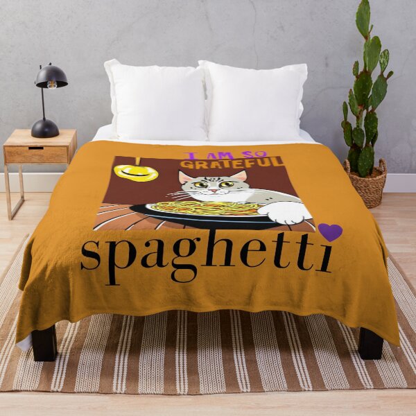 Item preview, Cat Eating Spaghetti - GRATEFUL designed and sold by OMdesign10.