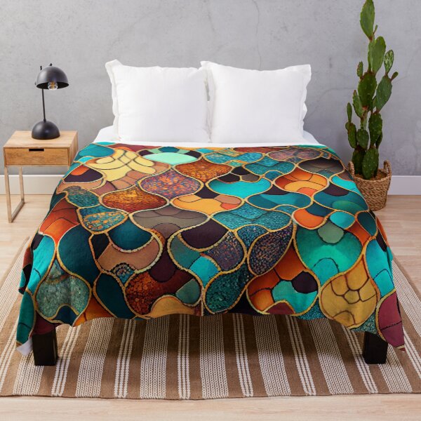 Item preview, Mosaic Irregular Bohemian Pattern Digital Painting designed and sold by CodeAndColors.