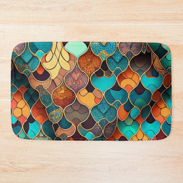 Item preview, Mosaic Irregular Bohemian Pattern Digital Painting designed and sold by CodeAndColors.