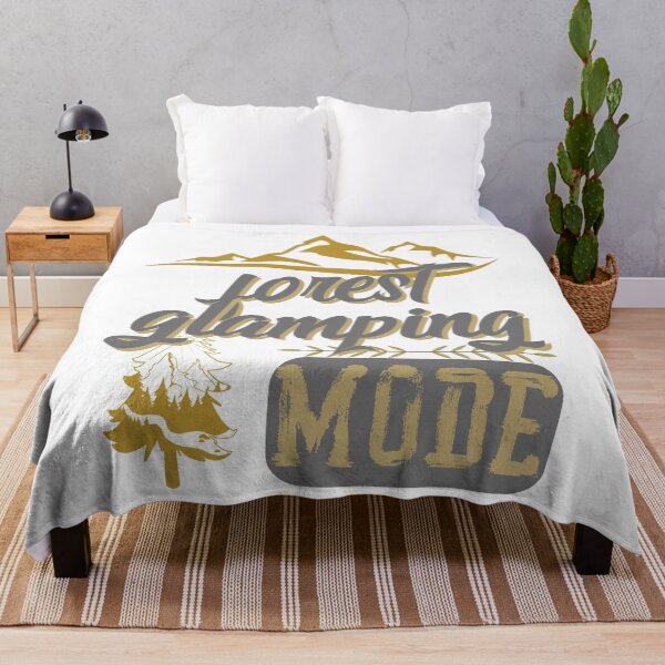 Item preview, forest glamping mode, forest river sun inside tree pine designed and sold by movie-popcorn.