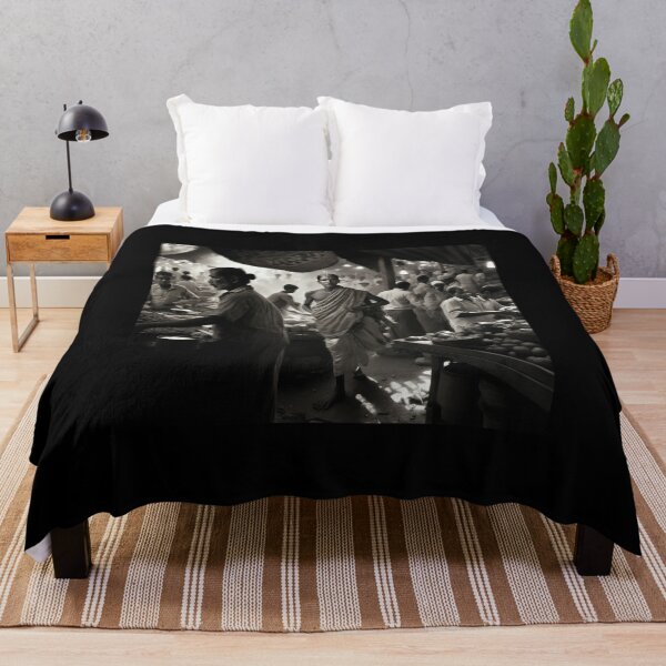 Item preview, A photograph of a bustling market scene in India designed and sold by AI-RDROP.