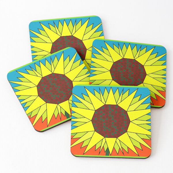 Artikelvorschau, Blumenmusterdesign Sonnenblume bunt entworfen und verkauft von eddiebarronshop.