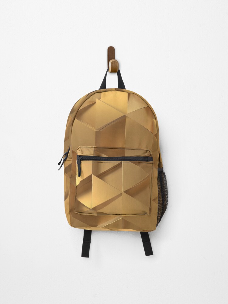 Thumbnail 1 of 3, Backpack, Gold Pattern designed and sold by Cordialpress.