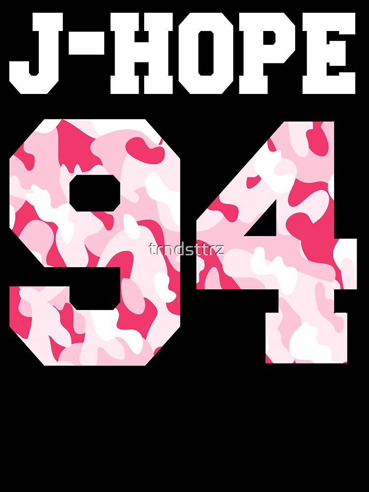 K-Pop Shirt J-Hope 94 BTS Pink Camo Kids T-Shirt
