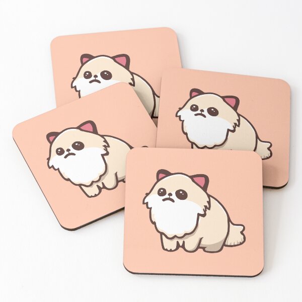 Item preview, Long haired Cute Cat Cartoon Gift designed and sold by KawaiiBombShop.